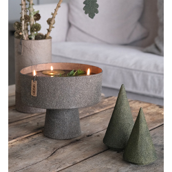 WOODz Pedestal Tray, Caffe