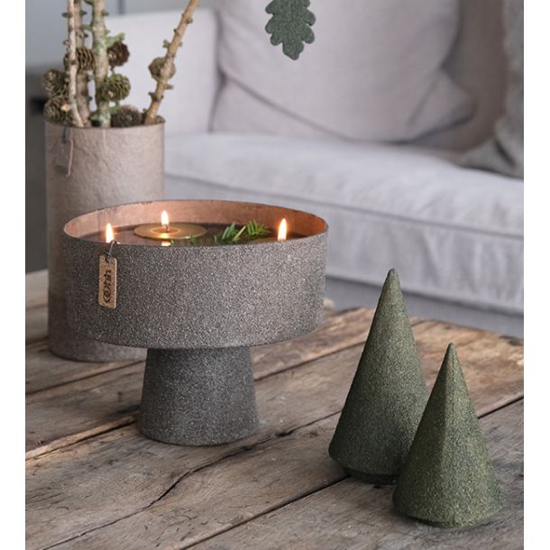 WOODz Pedestal Tray, Caffe