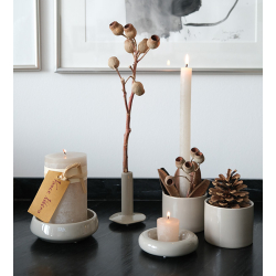 OOhh Mug &amp; Pot, Glossy Taupe