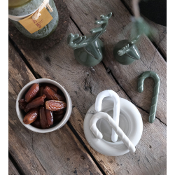 s/4 OOhh candy canes, glossy Hunting Green