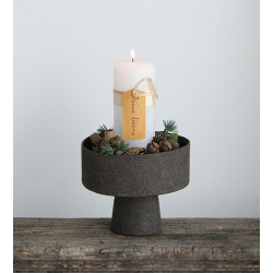 WOODz Pedestal Tray, Caffe