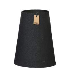 Dunes vase m/sand finish, Black