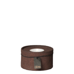 Dune tealight holder (low), fudge