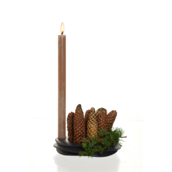  Lily candle holder/deco tray, Black