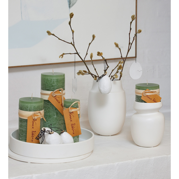 Aya vase med sand finish, Hvid