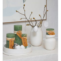 ANIA vase, sand finish, White