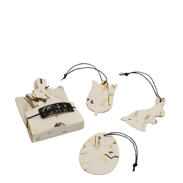 Kuvert m/12 pulp pskeornamenter, Lotus Yellow