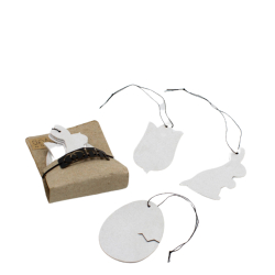 Kuvert m/12 pulp pskeornamenter, White