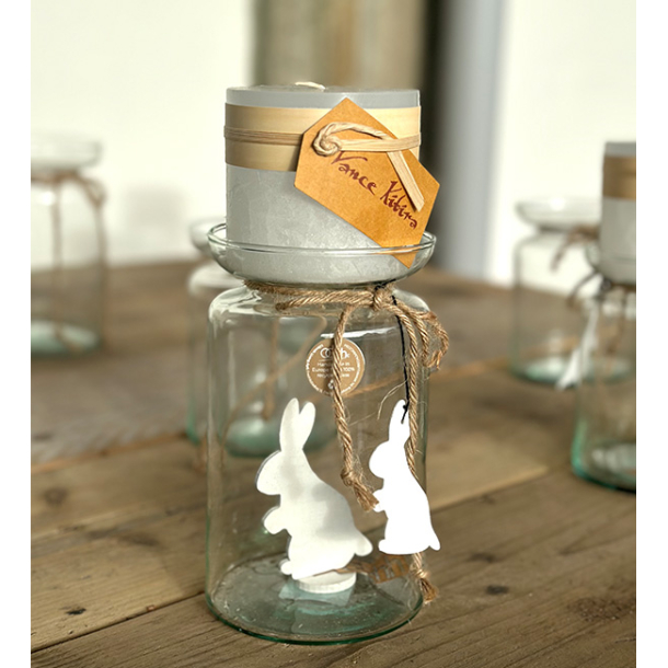 Valencia Duo, vase &amp; lysestage, Transperant