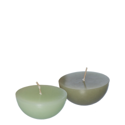 Bag of 12 floating pebble candles, 6 Sage + 6 Ocean Mist