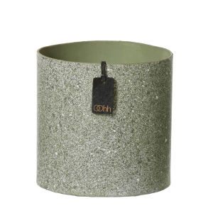 Granite hndmalet potte, Green