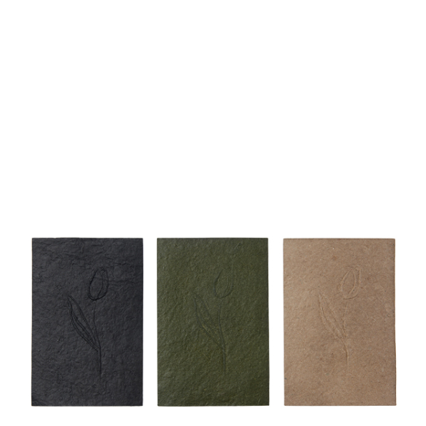 Lyknskningskort Blomst design - refill