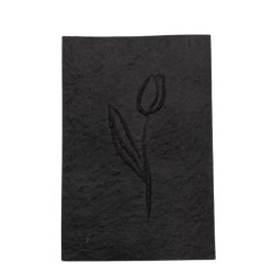 Lyknskningskort Blomst design - refill