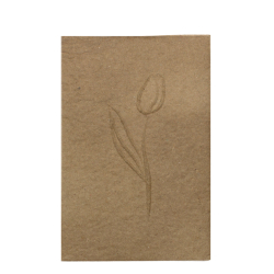 Lyknskningskort Blomst design - refill