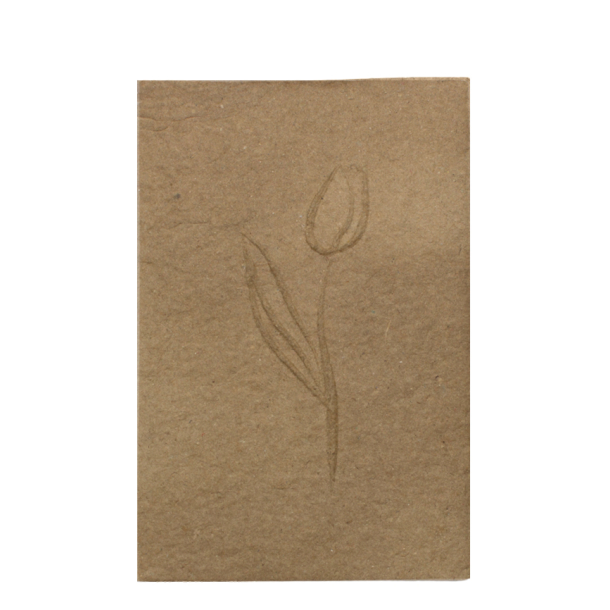 Lyknskningskort Blomst design - refill