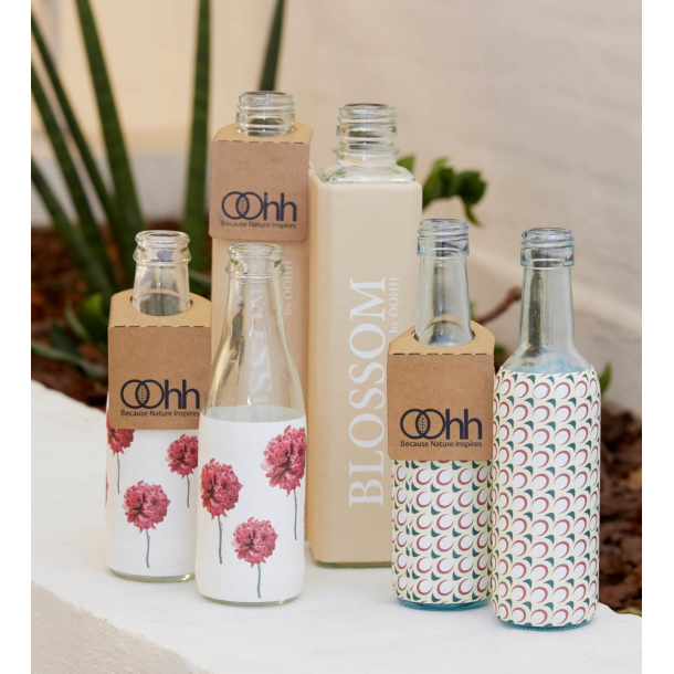 Glass Bottle B1 with flowers