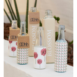 Glass Bottle B1 with flowers