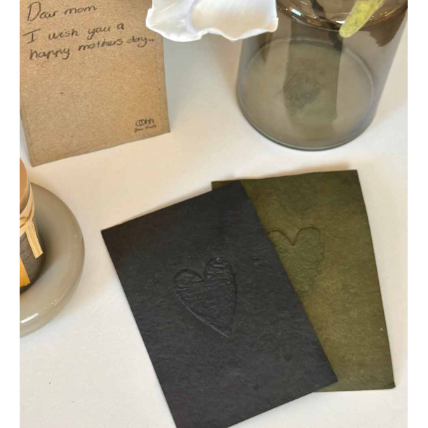 Lyknskningskort Heart design - refill