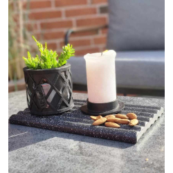 Harlequin Silhouette Glas, fyrfadsstage / vase, White