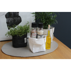 Oval Placemat, vaskbart papir, TEC Black