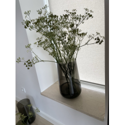Valencia drop vase, Black