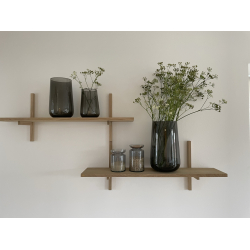 Valencia drop vase, Black