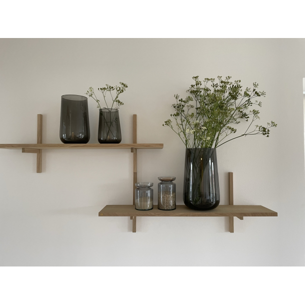 Valencia drop vase, Black