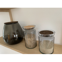 Valencia Duo, vase &amp; lysestage, Clear