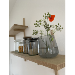 Valencia drop vase, Champagne