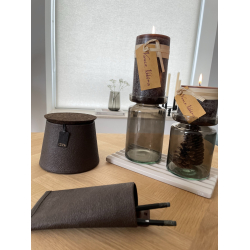 Valencia Duo, vase &amp; lysestage, Caffe