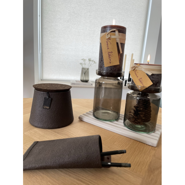 Valencia Duo, vase &amp; lysestage, Caffe