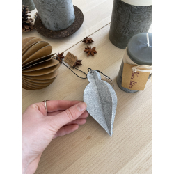 Xmas eco-felt ornaments. S/3, Black