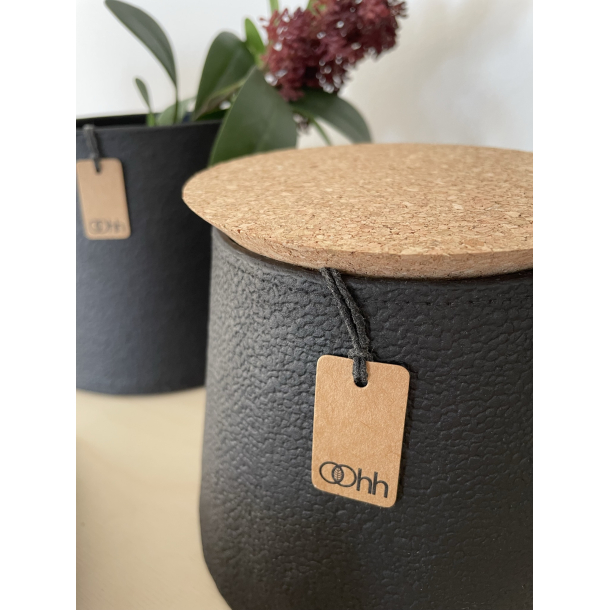 Tuscany conical zero waste potte, Black