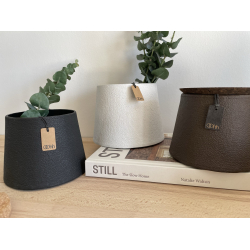 Tuscany conical zero waste potte, Black