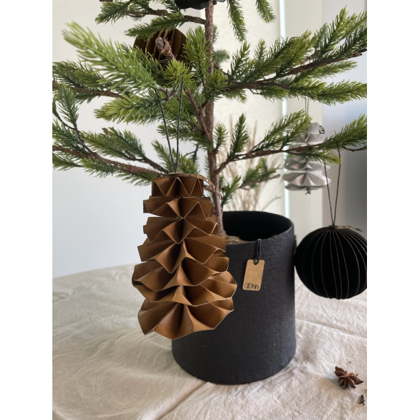 Paper Pine Cone, Natural