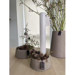 Dunes vase m/sand finish, Light Brown