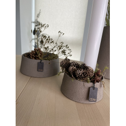 Dunes vase m/sand finish, Light Brown