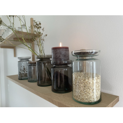 Valencia Duo, vase &amp; lysestage, Mauve Taupe