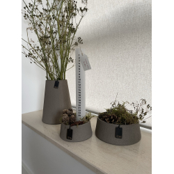 Dunes vase m/sand finish, Black