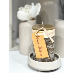 Timber� Pillar Candle, Khaki