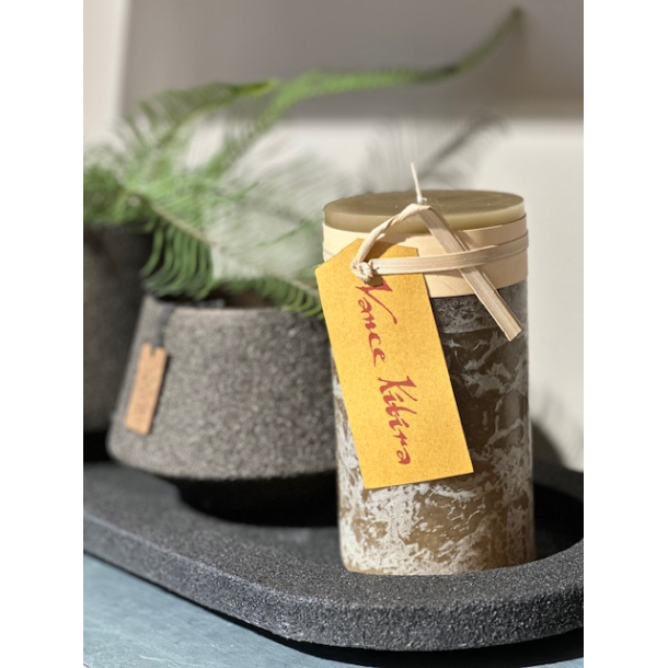 Timber� Pillar Candle, Khaki