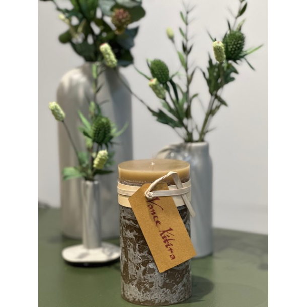 Timber� Pillar Candle, Khaki