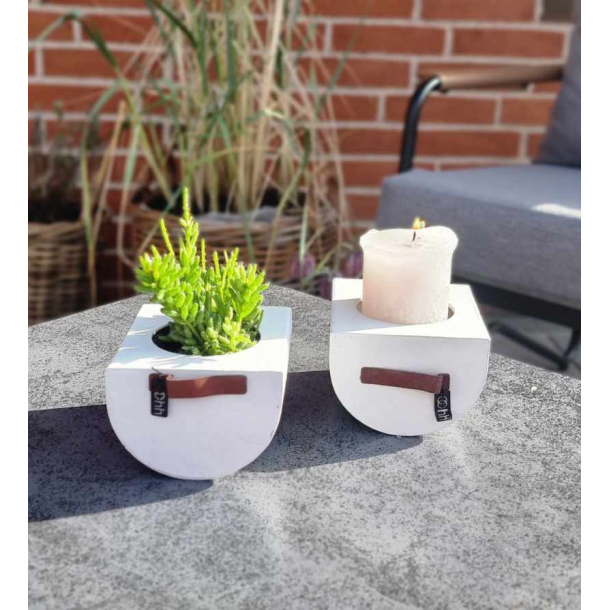 Kyoto arch mini potte, White