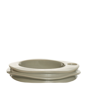  Lily lysestage/deko bakke with glossy finish, Sand