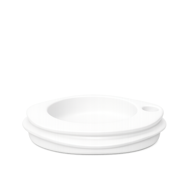  Lily lysestage/deko bakke, White
