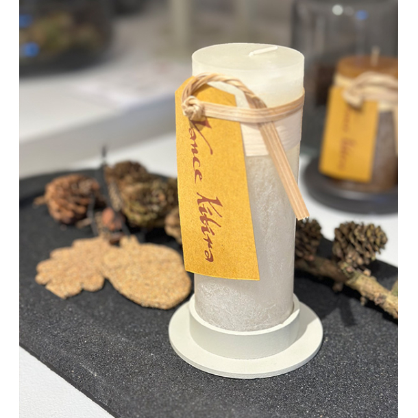 Vienna Pillar candle holder, Light Brown