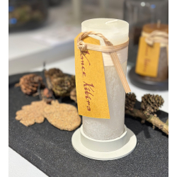 Vienna Pillar candle holder, Light Brown