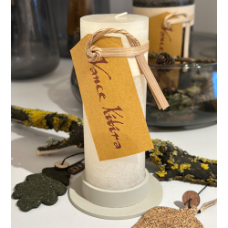 Vienna Pillar candle holder, Light Brown