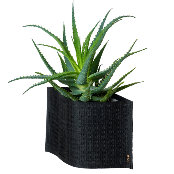 Mail Me - flat packed Flower Pot, Black
