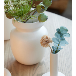 ANIA vase, sand finish, Hvid